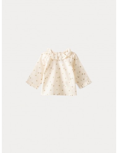 Blouse en voile imprimé bébé or est présent 