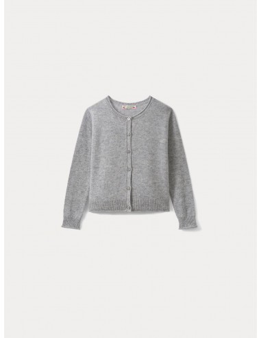 Cardigan fille gris chiné clair Livraison rapide