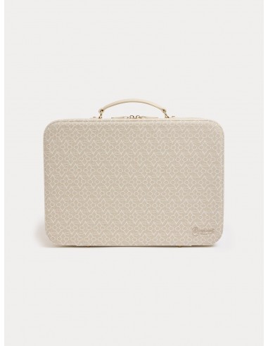 Grande valise Devote beige sur le site 