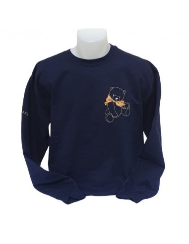 Sweat-Shirt bleu marine - Broderie Ourson Toutes les collections ici