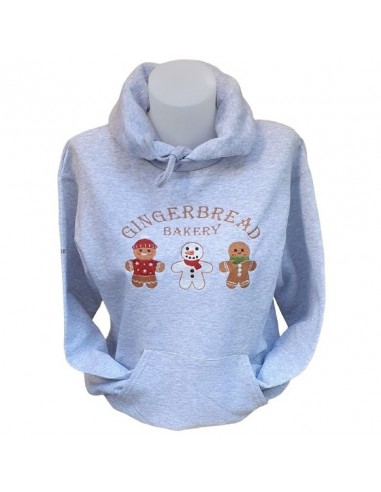 Sweat-shirt gris chiné -  Broderie Gingerbread Bakery Economisez 