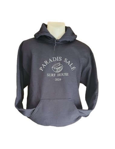 Sweat-shirt bleu marine - Broderie Paradis salé en ligne