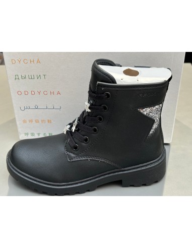 Bottines Geox J9420G j casey black DK silver en ligne des produits 