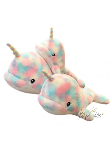 Baleine narval licorne 28/45/75cm multicolore Pour