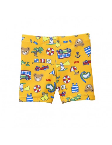 SHORT DE BAIN JAUNE ou a consommer sur place