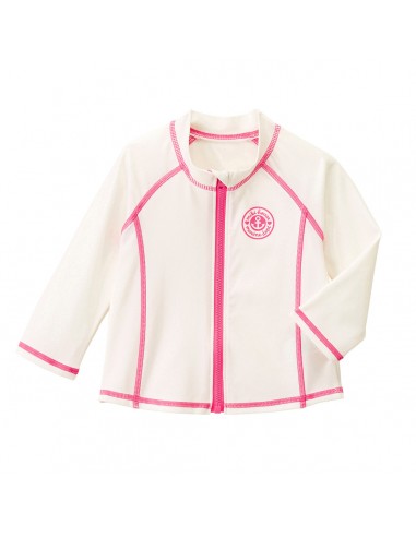 VESTE ANTI UV AQUATIQUE BLANCHE & ROSE de France